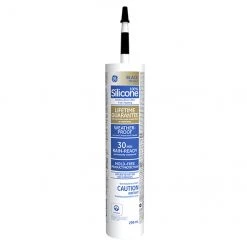 GE Silicone II 299-ml Window and Door Sealant - Black