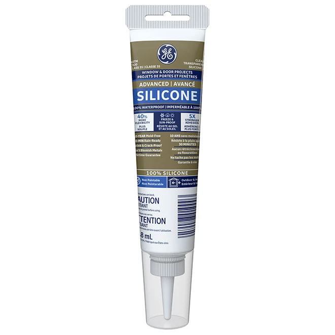 GE Silicone II 82.8-ml All-Purpose Sealant - Clear 3 GE Silicone II 82.8-ml All-Purpose Sealant - Clear