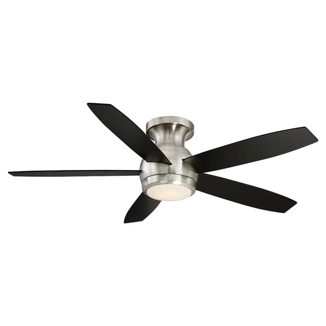 GE Solano Transitional Ceiling Fan - 5 Reversible Blades - Black and Walnut - 52-in dia 3 GE Solano Transitional Ceiling Fan - 5 Reversible Blades - Black and Walnut - 52-in dia