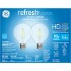 GE Refresh HD Daylight 60W Replacement LED Light Bulbs Decorative Clear Globe Medium Base G25 (2-Pack) 2 GE Refresh HD Daylight 60W Replacement LED Light Bulbs Decorative Clear Globe Medium Base G25 (2-Pack) -Cheap GE Store 32285033 L