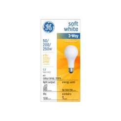 GE Soft White 50/200/250W Incandescent A21 Tri-Light (1-Pack)