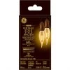 GE Vintage Warm Candle Light 60W Replacement LED Amber Finish Straight Filament Medium Base CAM Light Bulbs (2-Pack)