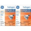 GE Soft White 38W Halogen Indoor Floodlight PAR30LN Light Bulbs (2-Pack)