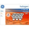 GE Soft White 50W Halogen Indoor Floodlight GU10 Base MR16 Light Bulbs (6-Pack)