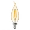 GE Vintage Warm Candle Light 60W Replacement LED Amber Finish Straight Filament Candelabra Base CAC Light Bulbs (2-Pack) -Cheap GE Store 32285079b L