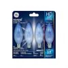 GE Reveal HD+ Colour-Enhancing 25W Incandescent Decorative Candelabra Base BC Light Bulbs (4-Pack)