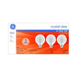 GE Classic 40 W Incandescent Dimmable Decorative G25 Light Bulbs (3-Pack)
