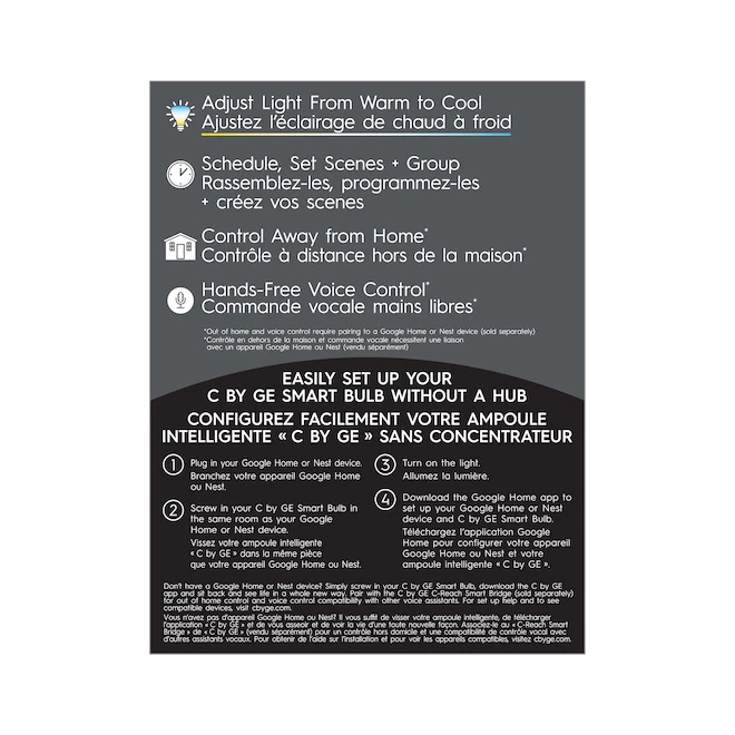 C by GE 65 W Replacement Tunable White Indoor Flood BR30 Smart LED Bulb (1-pack) 4 C by GE 65 W Replacement Tunable White Indoor Flood BR30 Smart LED Bulb (1-pack) - Image 2