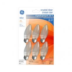 GE Soft White 40W Incandescent Decorative BM Light Bulb (6-Pack)