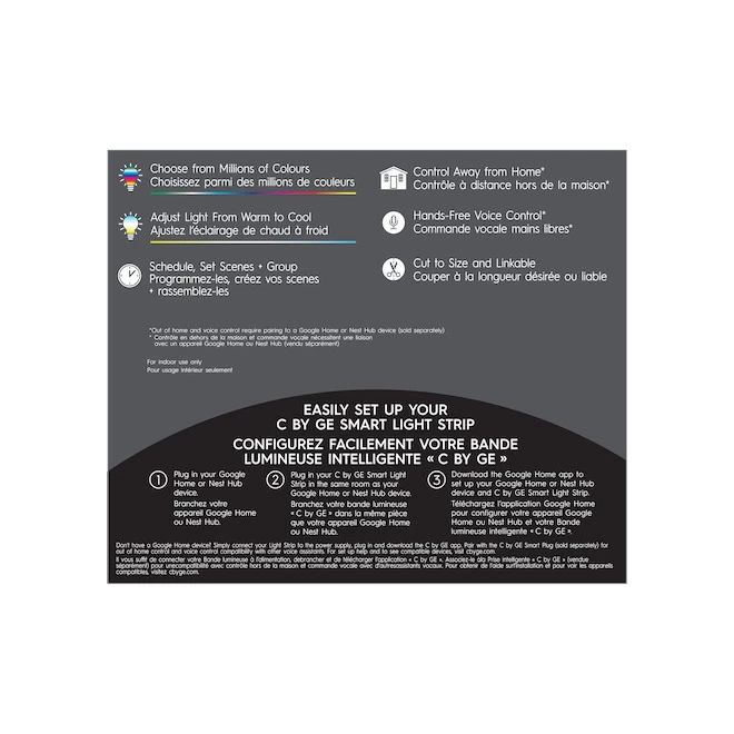 C by GE Full colour Smart Light Strip (80-in strip + power supply) 4 C by GE Full colour Smart Light Strip (80-in strip + power supply) - Image 2