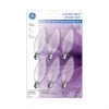 GE Crystal Clear Soft White 15 W Incandescent Clear Decorative Candelabra Base Blunt Tip BC Light Bulbs (6-Pack)