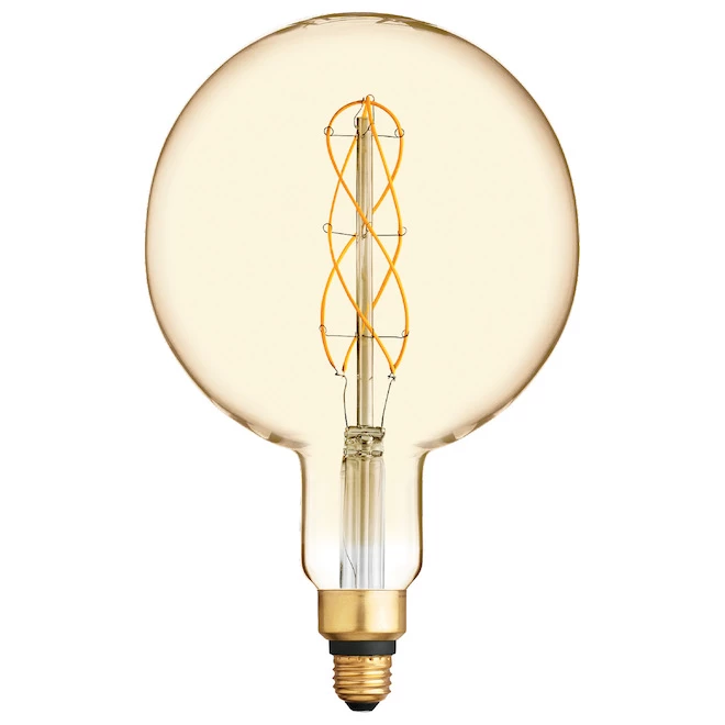 GE Large Vintage Warm Candle Light 40W Replacement LED Amber Finish Spiral Weave Filament G63 Globe Light Bulb (1-Pack) 4 GE Large Vintage Warm Candle Light 40W Replacement LED Amber Finish Spiral Weave Filament G63 Globe Light Bulb (1-Pack) - Image 2