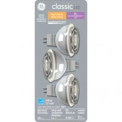 GE Warm White 35W Replacement LED Indoor Floodlight GU5.3 MR16 Light Bulbs (3-Pack)