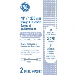 GE Cool White 32 W Fluorescent 48-in G13 Base T8 Light Bulb (2-Pack)