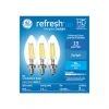 GE Refresh HD Daylight 60W Replacement LED Decorative Clear Blunt Tip Candelabra Base BC Light Bulbs (3-Pack) 2 GE Refresh HD Daylight 60W Replacement LED Decorative Clear Blunt Tip Candelabra Base BC Light Bulbs (3-Pack) -Cheap GE Store 32285348a L