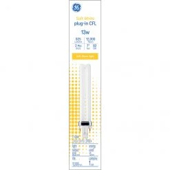 GE Soft White 13W Plug-in CFL GX23 Base 7-in F13BX Light Bulb (1-Pack)