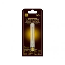 GE Vintage 60W Incandescent Amber T9 Light Bulb (1-Pack)
