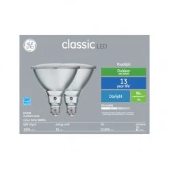 GE Daylight 90W Replacement LED PAR38 Floodlight Bulbs u 2 pack