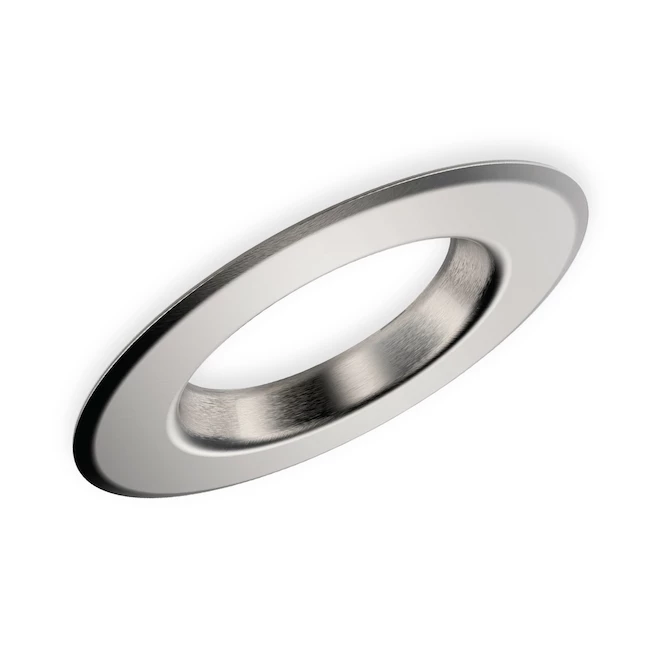 GE Brushed Nickel 4-in Recessed Can RS4 Trim Ring (1-Pack) 5 GE Brushed Nickel 4-in Recessed Can RS4 Trim Ring (1-Pack) - Image 3