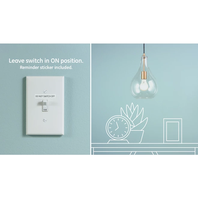 GE LED+ Timer Soft White 60W Replacement LED General Purpose A19 Light Bulb (1-Pack) 6 GE LED+ Timer Soft White 60W Replacement LED General Purpose A19 Light Bulb (1-Pack) - Image 4