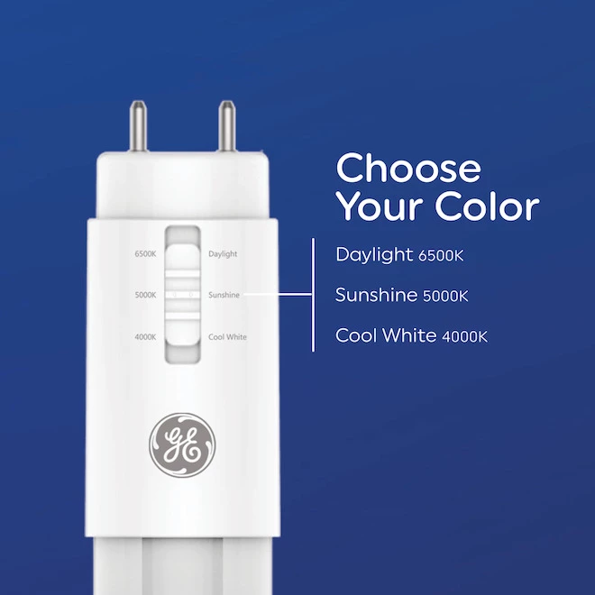 GE Color Select Replacement LED Fluorescent Tube - T5A - 14W - 21.6-in - White 5 GE Color Select Replacement LED Fluorescent Tube - T5A - 14W - 21.6-in - White - Image 3